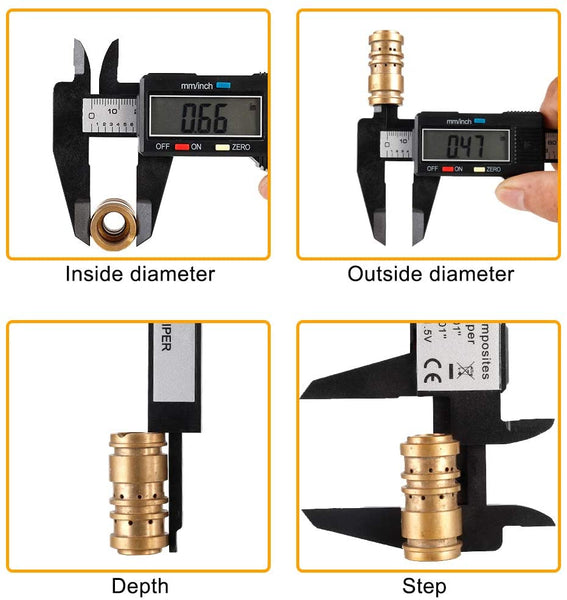 Caliper para Medir de Fibra de Carbón